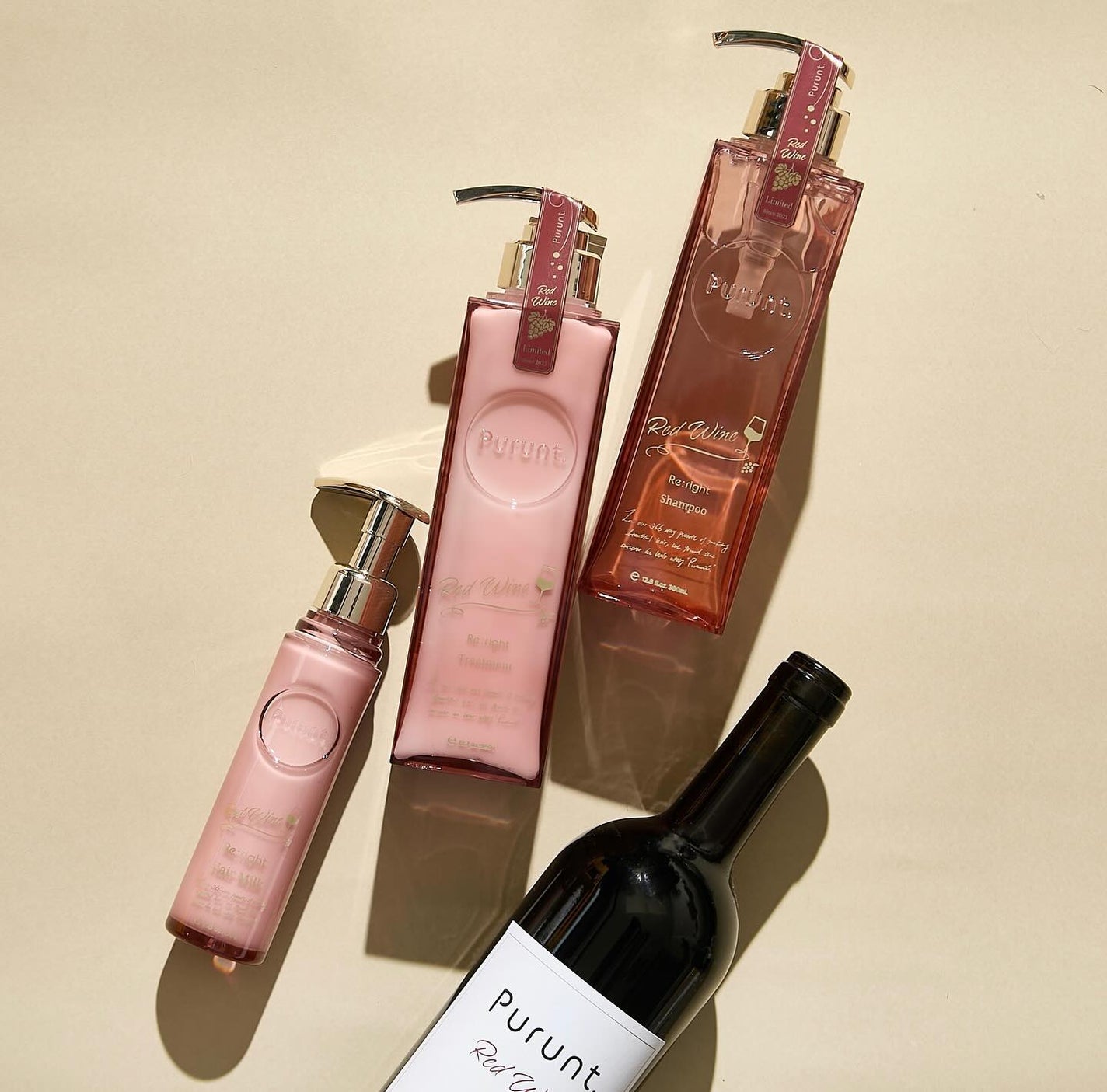 プルント リライトペアセット レッドワイン/Purunt./市販シャンプーを使ったクチコミ(1枚目)
