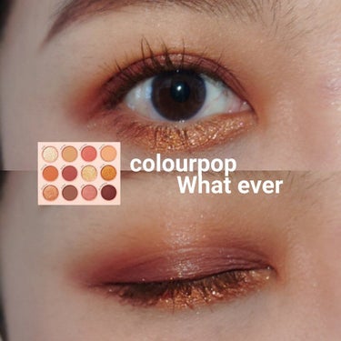 ColourPop whateverのクチコミ「#今日のメイク 
#ColourPop #whatever

これからの季節にピッタリなパレッ.....」（1枚目）