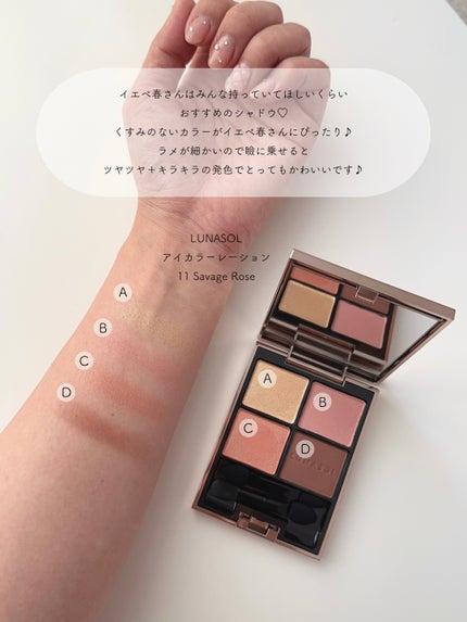 アイカラーレーション/LUNASOL/アイシャドウパレットを使ったクチコミ(4枚目)