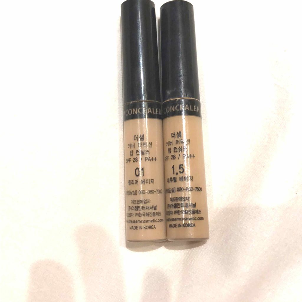 カバーパーフェクション チップコンシーラー/the SAEM/リキッドコンシーラーを使ったクチコミ（1枚目）