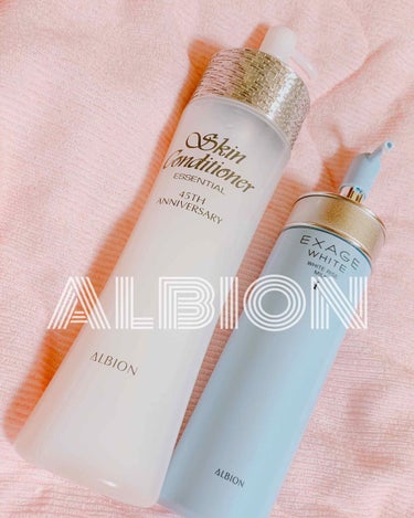 ◯     ALBION    ◯

☁︎ スキンコンディショナー

1番大きいサイズのスキコンはお値段が高いですが、
1番お得な気がするので常に1番大きいサイズを購入しています！

使っているときは特