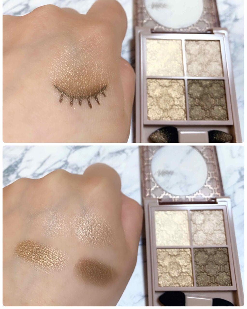 グロッシーリッチ アイズ N/Visée/アイシャドウパレットを使ったクチコミ(3枚目)