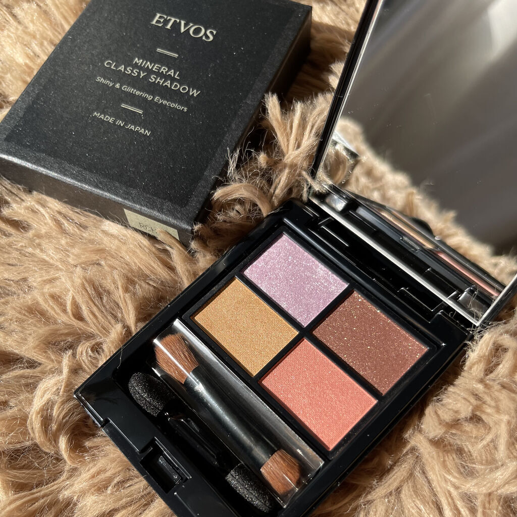 ミネラルクラッシィシャドー ブロッサムシャワー＜限定色＞/エトヴォス/アイシャドウパレットを使ったクチコミ（2枚目）