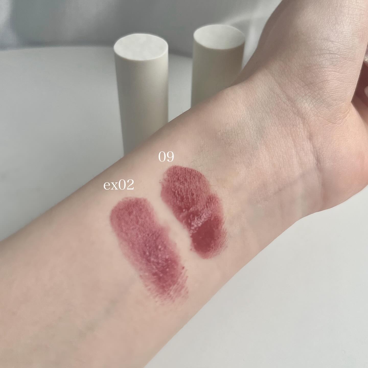 RMK デューイーメルト リップカラー 09 プランプ プラム/RMK/口紅を使ったクチコミ（2枚目）