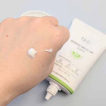 グリーンマイルドアップサンプラス/Dr.G/日焼け止めクリームを使ったクチコミ(3枚目)