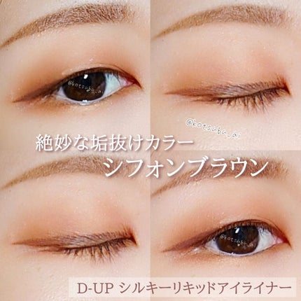 シルキーリキッドアイライナーWP/D-UP/リキッドアイライナーを使ったクチコミ(2枚目)