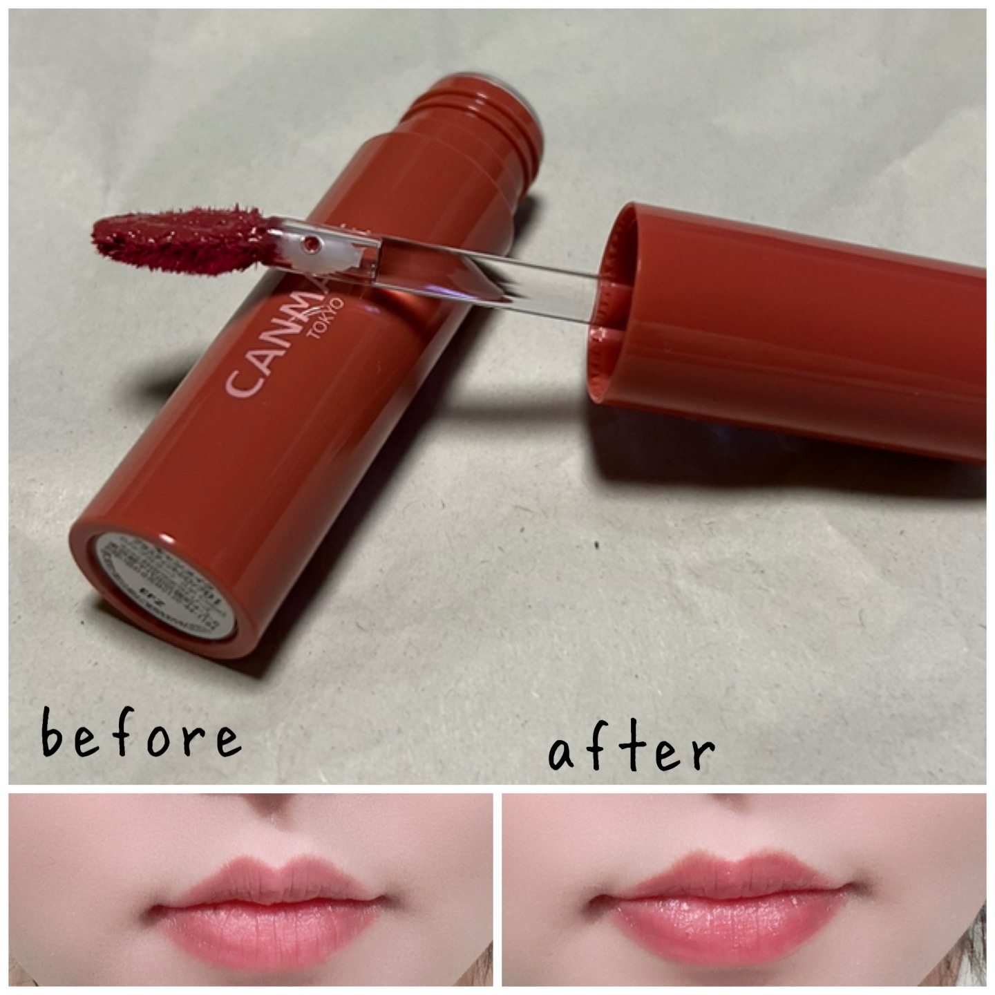 グラスティントシロップ/キャンメイク/リップティントを使ったクチコミ（3枚目）