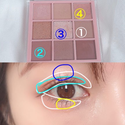 KEYBO FALL IN LOVE SHADOW PALETTE/keybo/アイシャドウパレットを使ったクチコミ(5枚目)