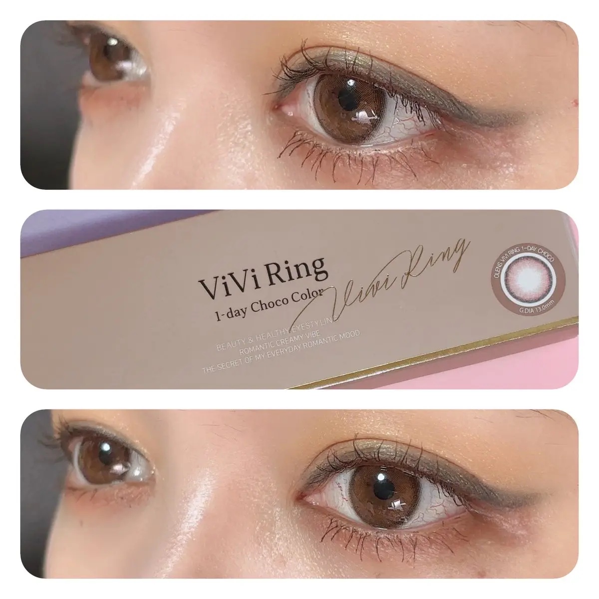 ViVi Ring 1day/OLENS/ワンデー（１DAY）カラコンを使ったクチコミ（2枚目）