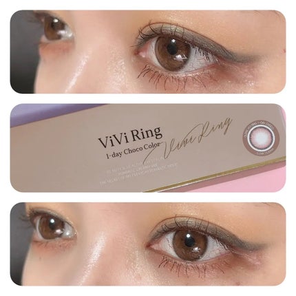 ViVi Ring 1day/OLENS/ワンデー(1DAY)カラコンを使ったクチコミ(2枚目)
