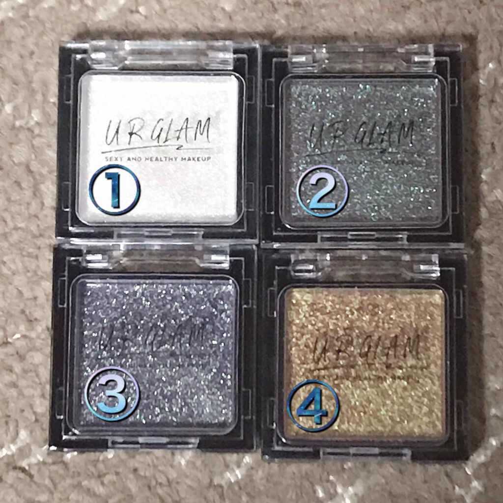 UR GLAM　POWDER EYESHADOW/U R GLAM/単色アイシャドウを使ったクチコミ（1枚目）