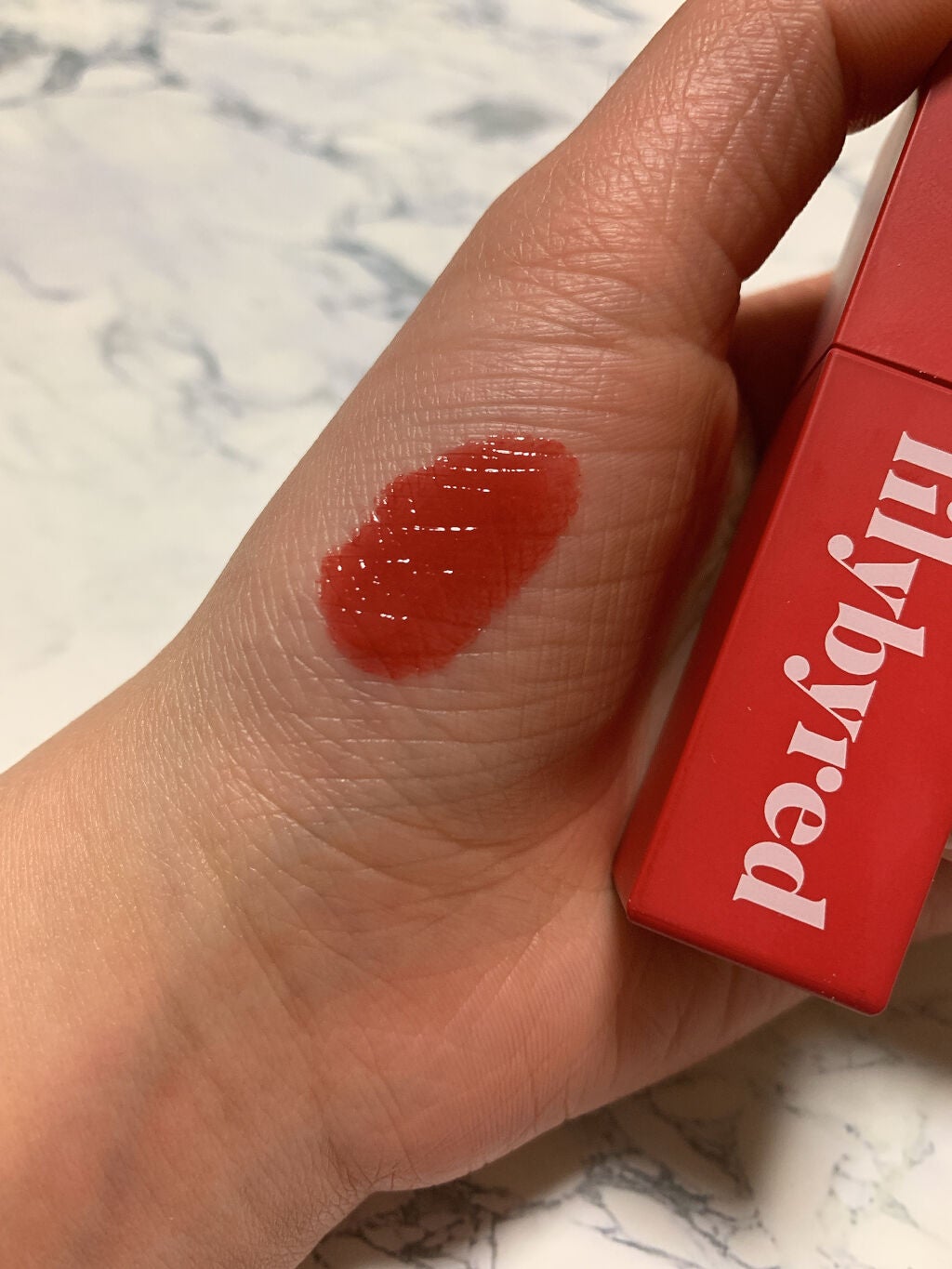 ブラッディライアー コーティングティント/lilybyred/リップティントを使ったクチコミ(2枚目)