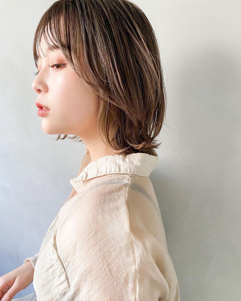 金子颯汰 on LIPS 「ボブでも長さがあって結べるボブが人気◎少し長めの肩上ボブ☺︎チ..」(6枚目)