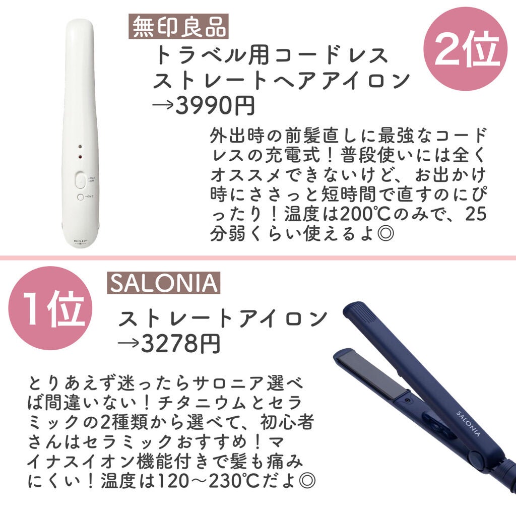 ストレートヘアアイロン/SALONIA/ストレートアイロンを使ったクチコミ(6枚目)
