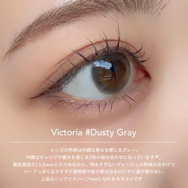 Victoria(ヴィクトリア）1day Dusty Gray/Victoria/ワンデー（１DAY）カラコンを使ったクチコミ（3枚目）