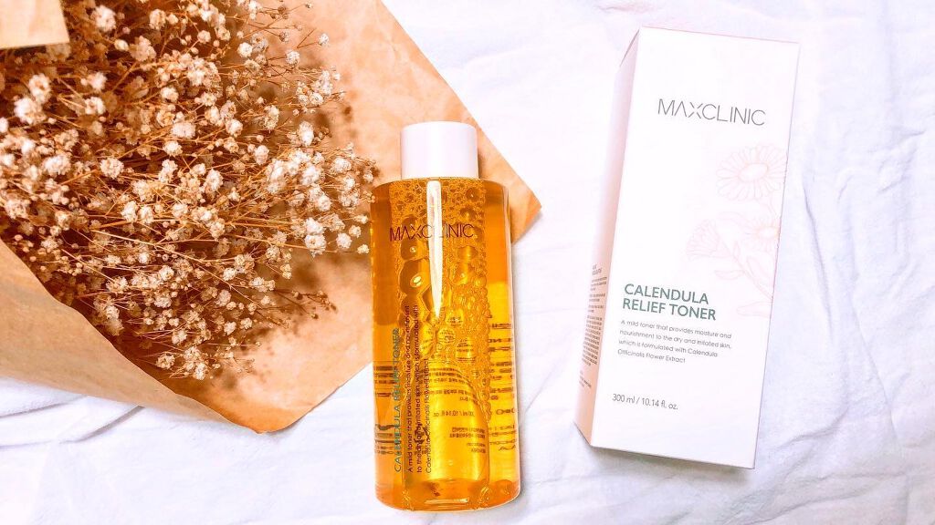 カレンデュラリリーフトナー/MAXCLINIC/化粧水を使ったクチコミ（1枚目）