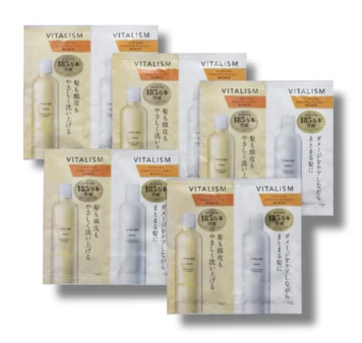 VITALISM(バイタリズム) スカルプシャンプー/コンディショナー  WOMEN トライアルパウチ５個セット （各10ml＋10g）