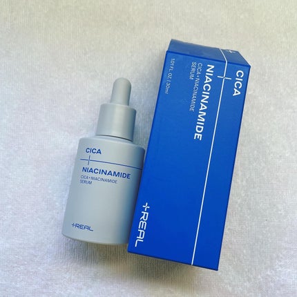 +REAL シカ+ナイアシンアミドセラムのクチコミ「「シカ+ナイアシンアミドセラム」
天然由来成分 + 化学成分の効果的な組み合わせでお肌の悩み.....」(1枚目)