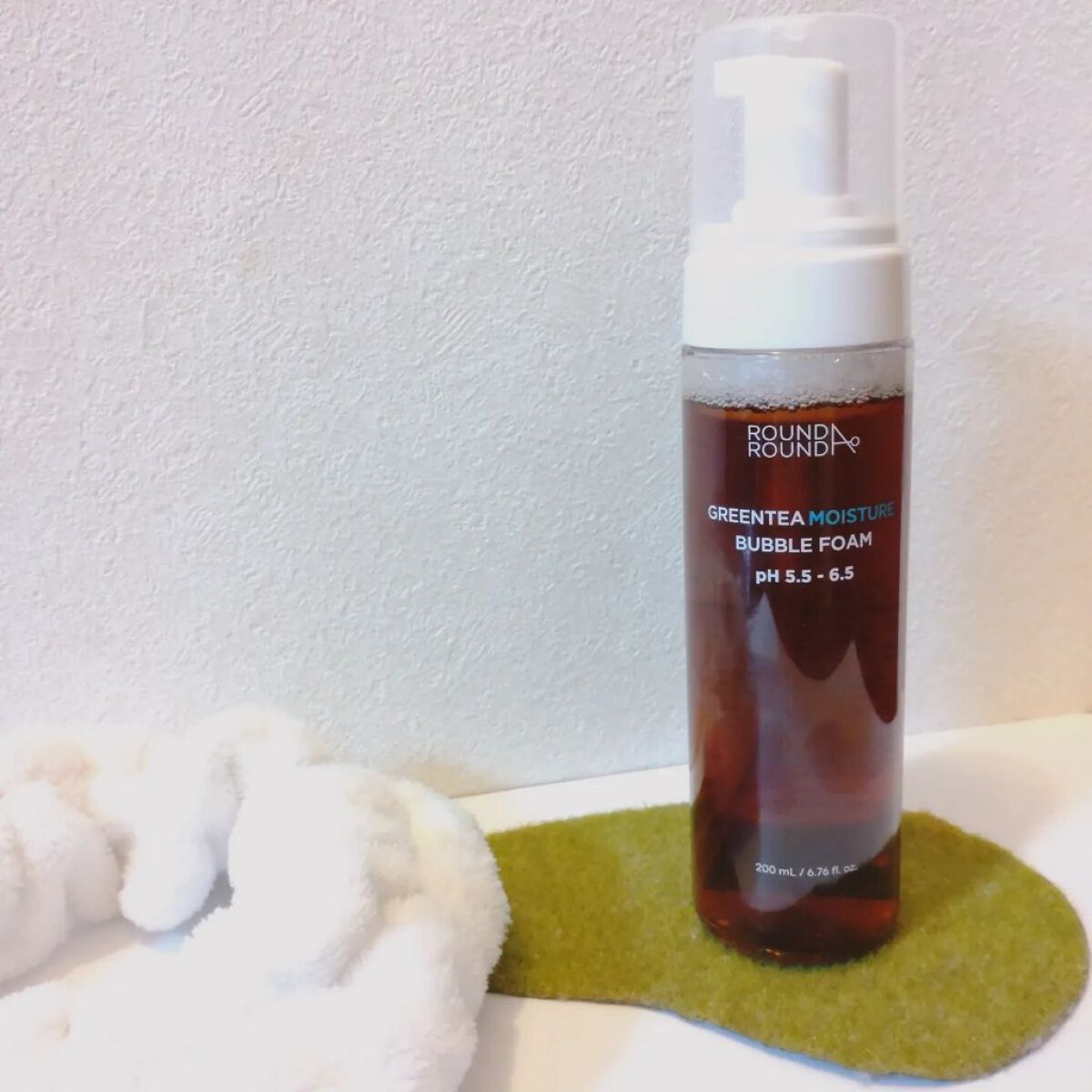 グリーンティーモイスチャーバブルフォーム/ラウンドアラウンド/泡洗顔を使ったクチコミ（1枚目）