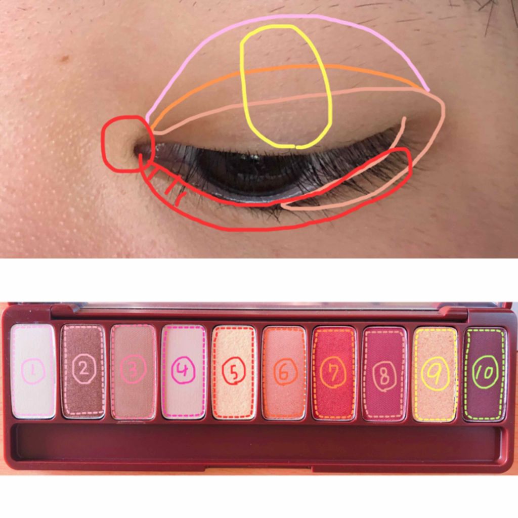 プレイカラー アイシャドウ/ETUDE/アイシャドウパレットを使ったクチコミ（2枚目）