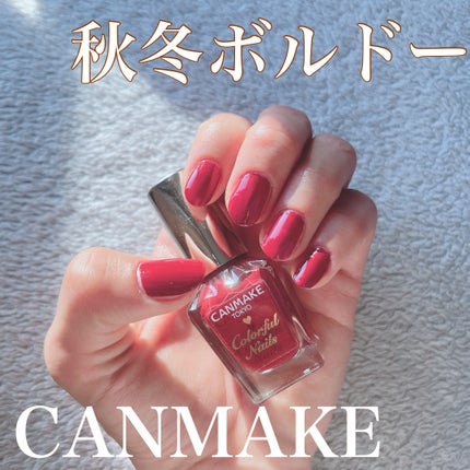 カラフルネイルズ N02 シックボルドー/キャンメイク/マニキュアを使ったクチコミ(1枚目)