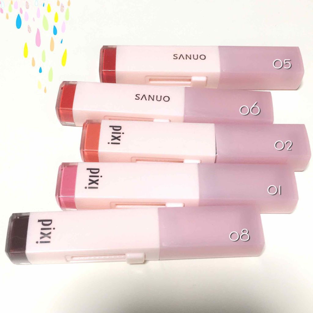 ツートーンリップバーム/pixi beauty/口紅を使ったクチコミ（1枚目）