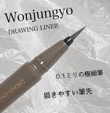 ウォンジョンヨ ドローイングライナー/Wonjungyo/リキッドアイライナーを使ったクチコミ（5枚目）