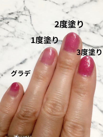 ネイルホリック Juicy color RO607/ネイルホリック/マニキュアを使ったクチコミ(3枚目)