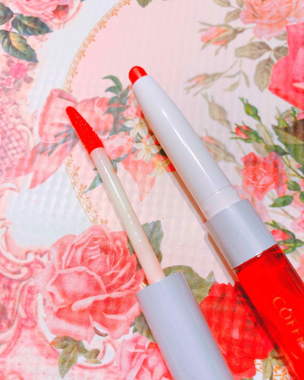 Wルージュ ティント&マット/コフレドール/リップティントを使ったクチコミ（2枚目）