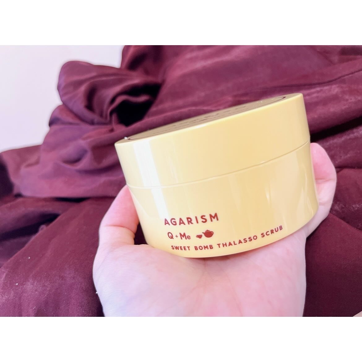 Q+Me スウィートボムタラソスクラブレモンティーの香り/AGARISM/バスト・ヒップケアを使ったクチコミ（2枚目）