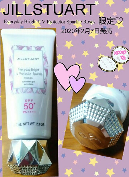 エブリデイブライト UVプロテクター スパークル ロージーズ/JILL STUART/日焼け止めジェルを使ったクチコミ(1枚目)