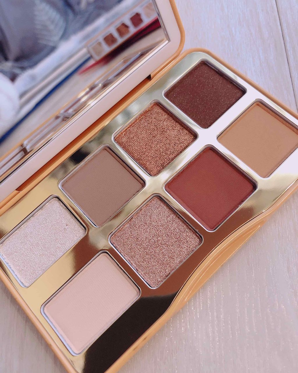ホット バタード ラム ミニ アイシャドウ パレット/Too Faced/アイシャドウパレットを使ったクチコミ(2枚目)