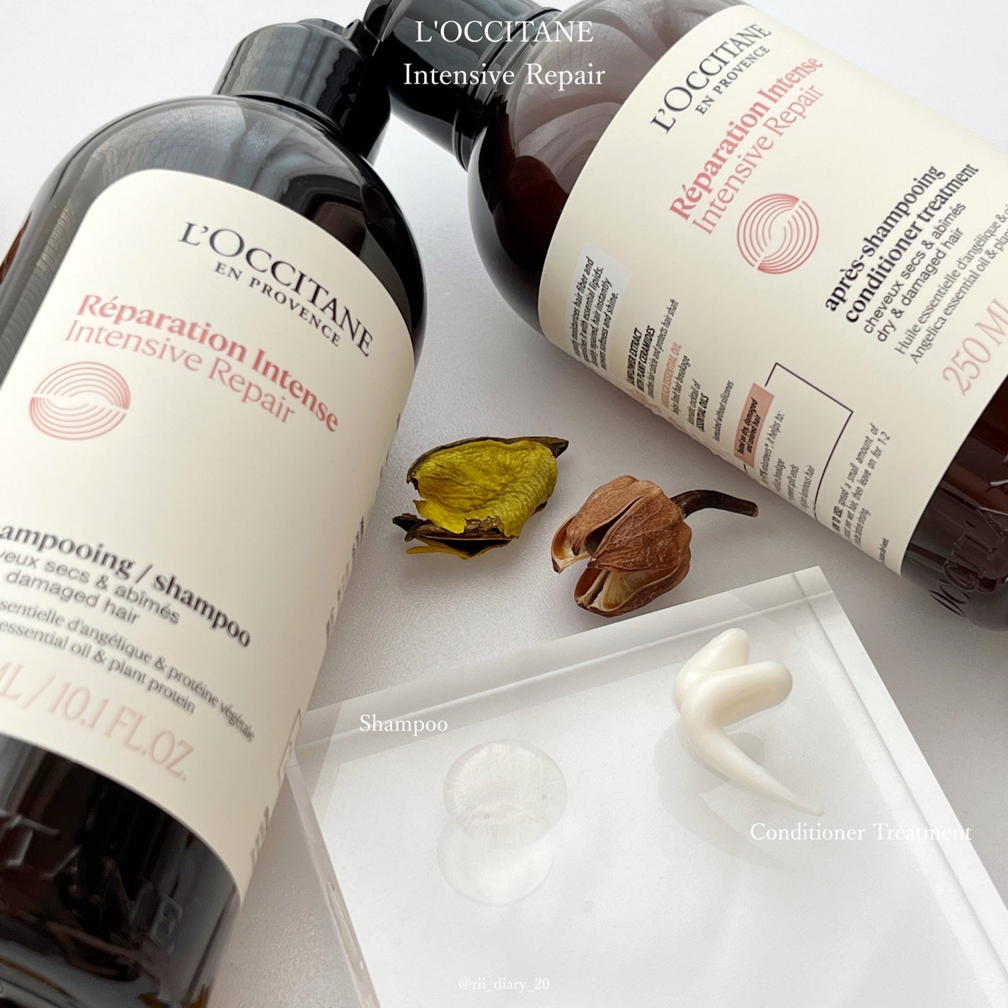 インテンシヴリペア シャンプー/コンディショナー/L'OCCITANE/市販シャンプーを使ったクチコミ(2枚目)