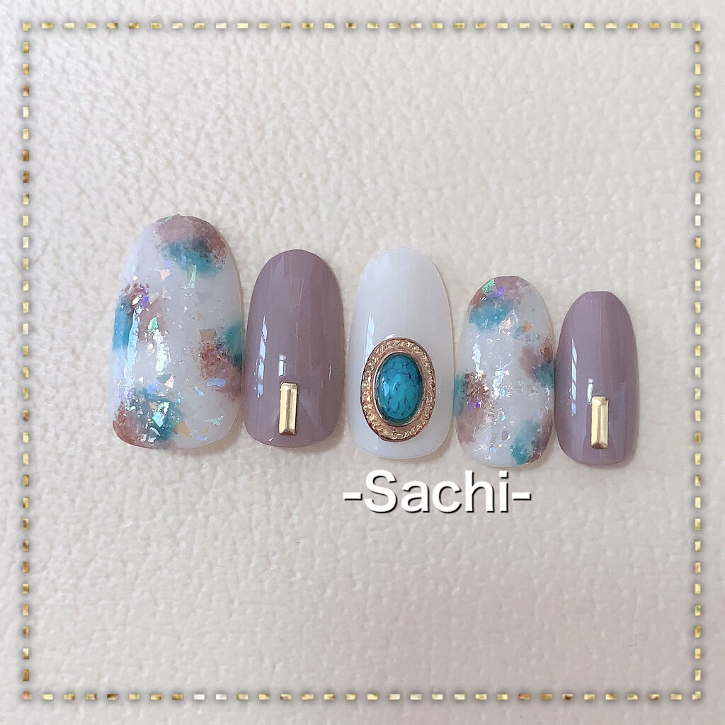 カラフルネイルズ N37 ターコイズブルー/キャンメイク/マニキュアを使ったクチコミ（3枚目）