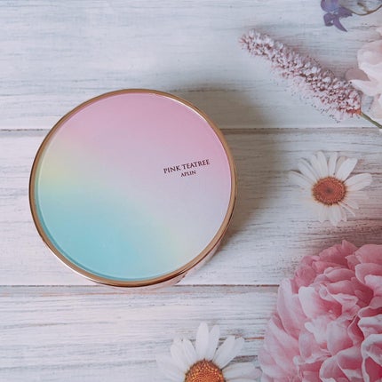 ピンクティーツリーカバークッション/APLIN/クッションファンデーションを使ったクチコミ(2枚目)