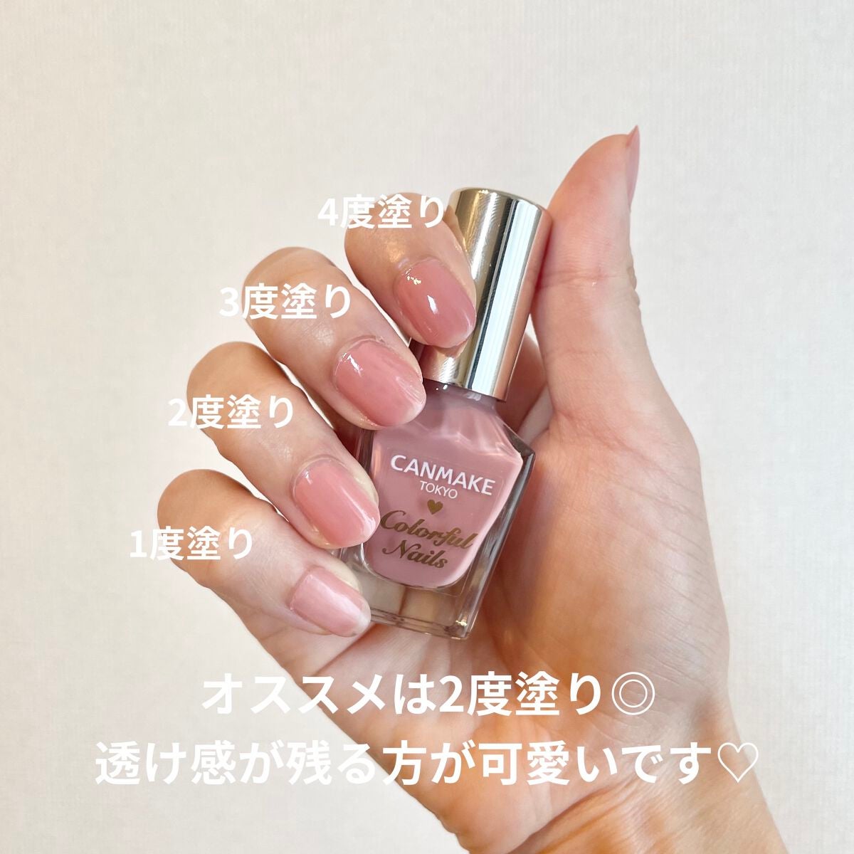 カラフルネイルズ/キャンメイク/マニキュアを使ったクチコミ(2枚目)