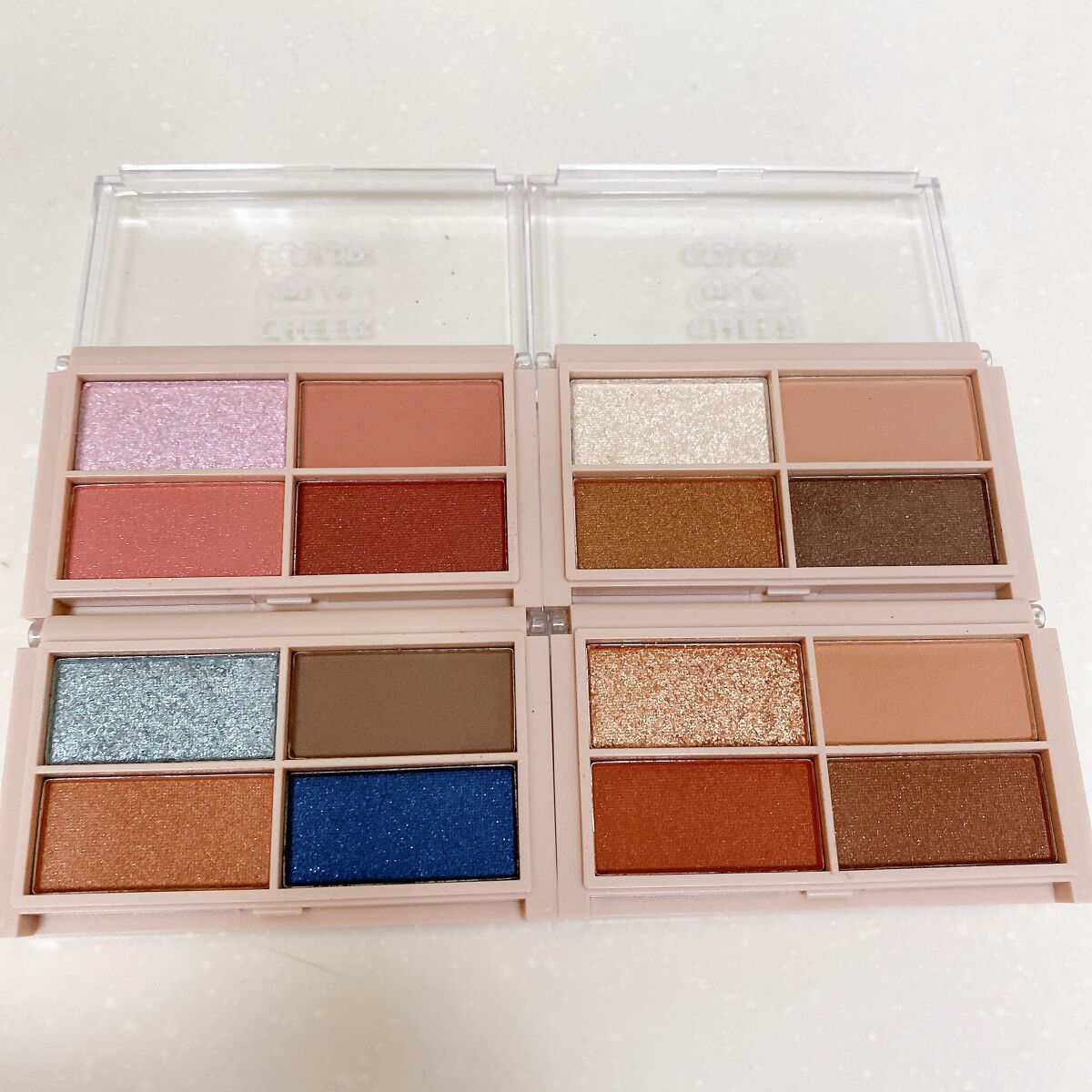 CHEER me COLOR アイシャドウ/セリア/アイシャドウパレットを使ったクチコミ(2枚目)