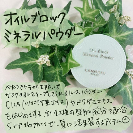 オイルブロックミネラルパウダー/キャンメイク/ルースパウダーを使ったクチコミ(1枚目)