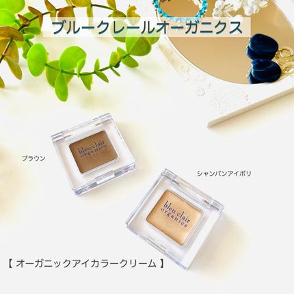 オーガニックアイカラークリーム/ブルークレール/ジェル・クリームアイシャドウを使ったクチコミ(1枚目)