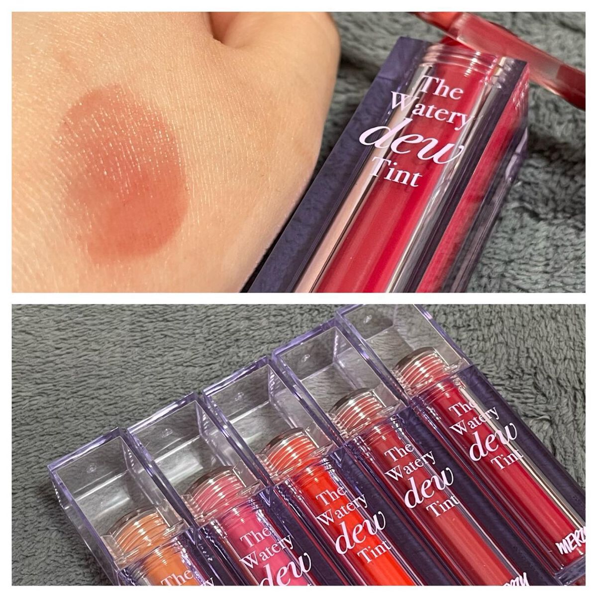 ザ ウォータリーデューティント/MERZY/リップティントを使ったクチコミ(4枚目)