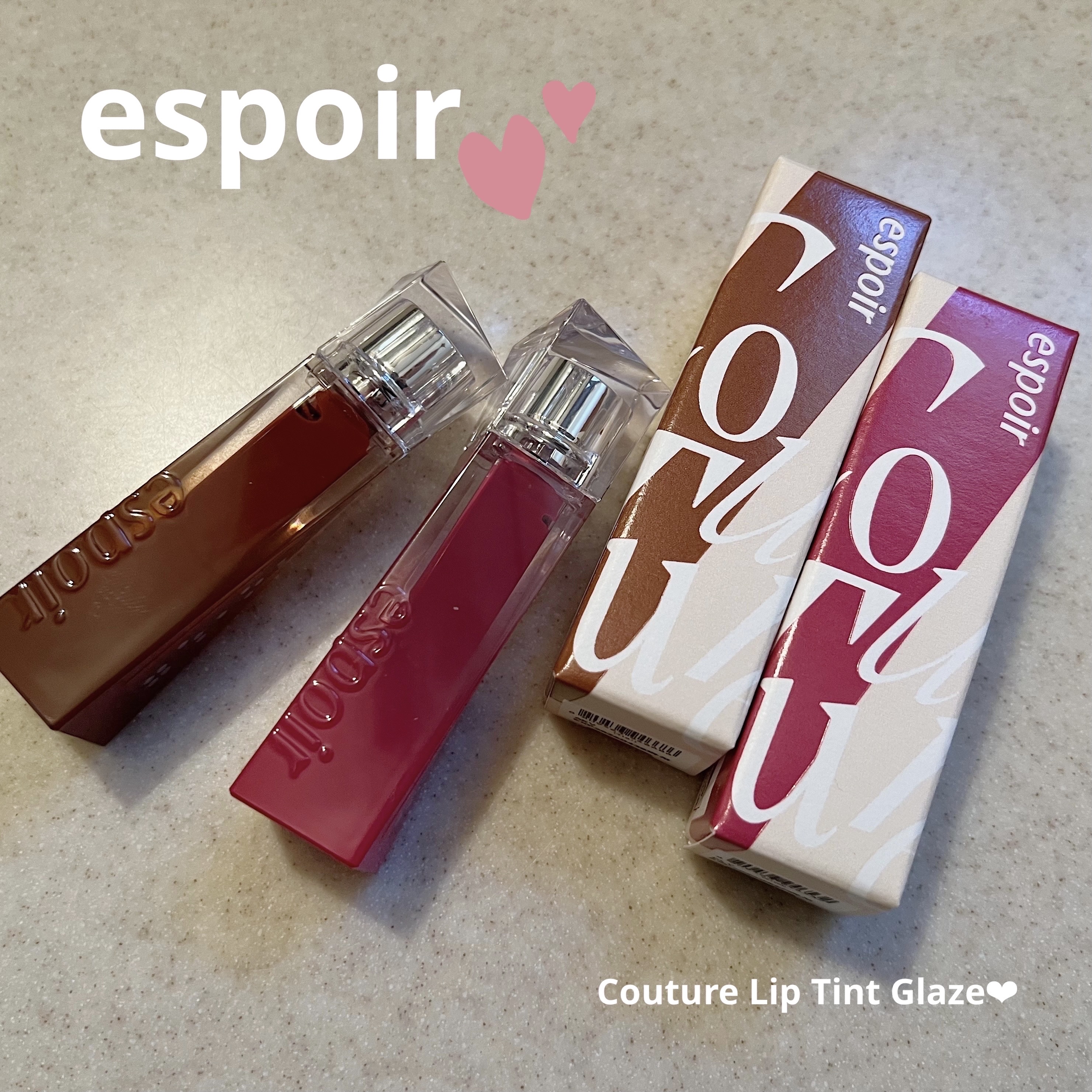 クチュールリップティントグレイズ/espoir/リップティントを使ったクチコミ（1枚目）