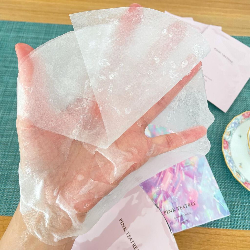ピンクティーツリーマスクパック/APLIN/シートマスク・パックを使ったクチコミ(6枚目)