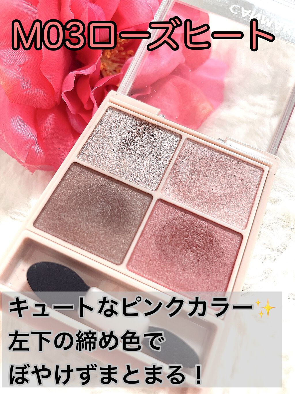 シルキースフレアイズ(マットタイプ)/キャンメイク/アイシャドウパレットを使ったクチコミ(5枚目)