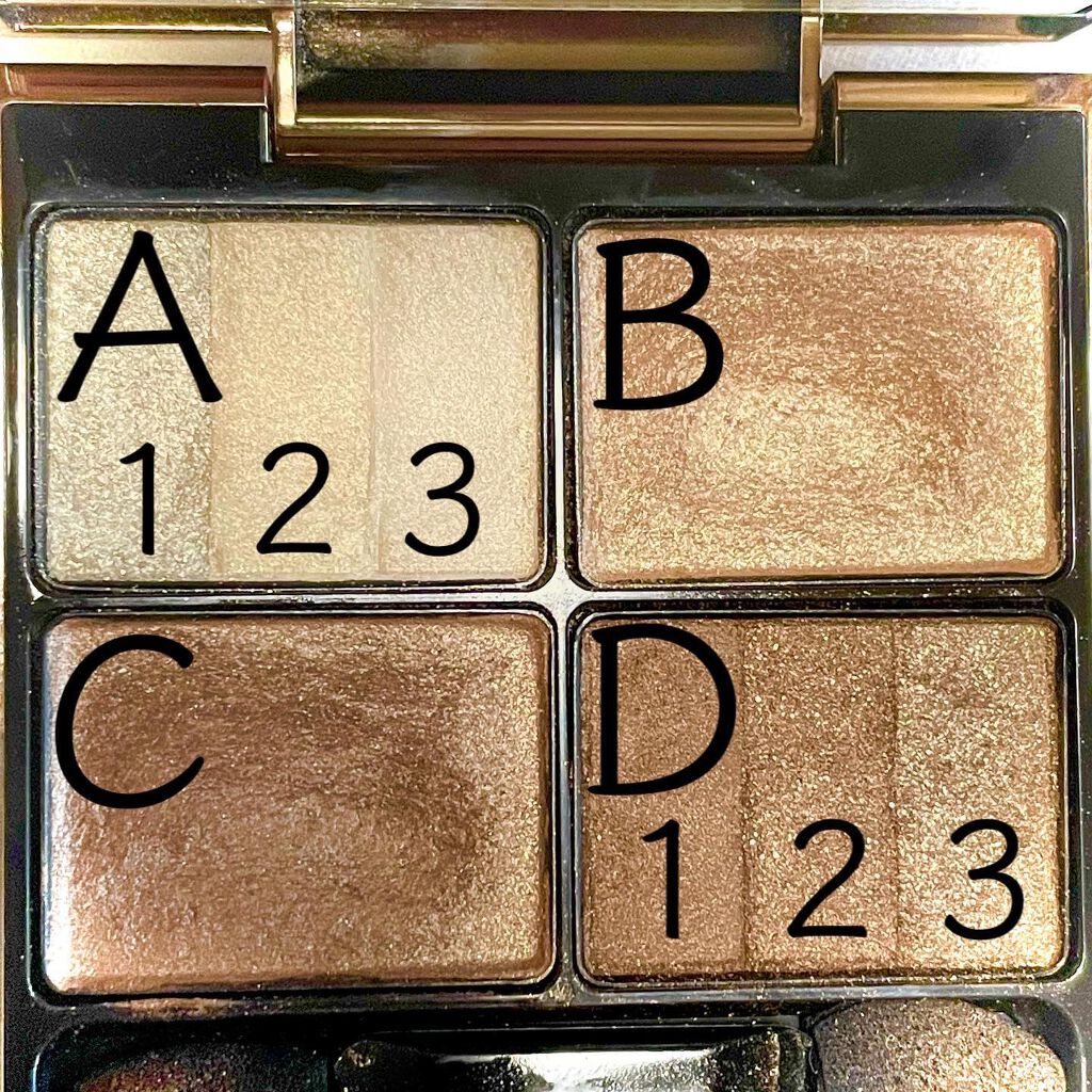 スリーディメンショナルアイズ 01 Natural Beige/LUNASOL/アイシャドウパレットを使ったクチコミ（3枚目）