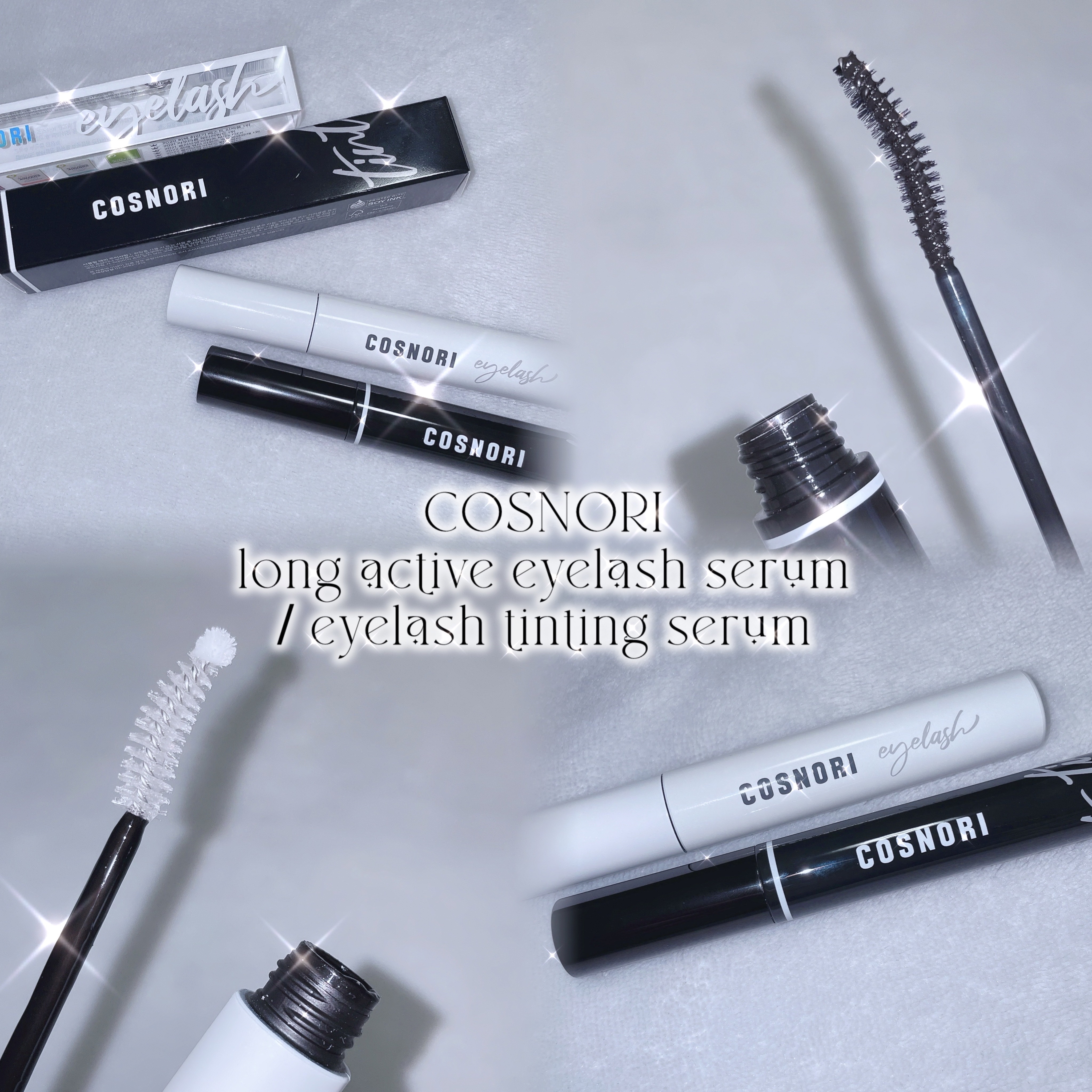 ‎⁦‎✦ COSNORI
‎long active eyelash serum /
‎eyelash tinting serum ˖ ࣪⊹

‎コスパ良くて効果も絶大⭐️ 
わたしはリピ確決めました❕なくなったら絶対買うよ➰

‎この2本で