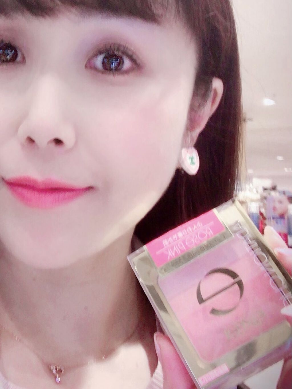 グラデーションチーク N GC01 ローズピンク/excel/パウダーチークを使ったクチコミ（1枚目）