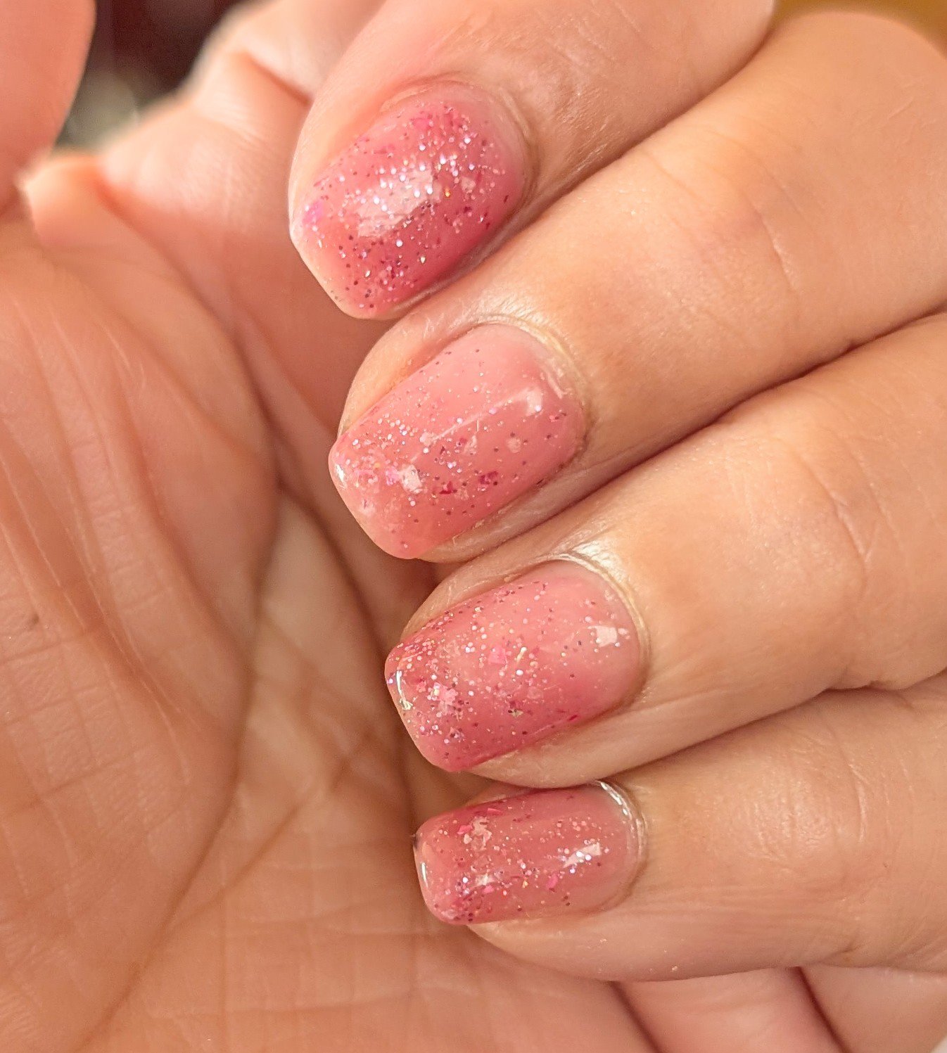 ジェルネイル プラムピンク/セリア/ジェルネイルを使ったクチコミ（1枚目）