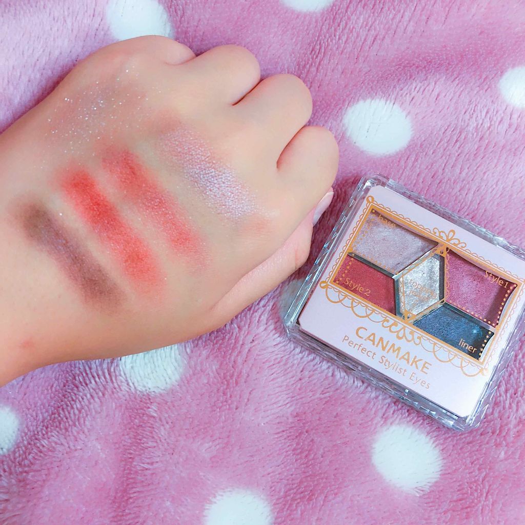 【旧品】パーフェクトスタイリストアイズ/キャンメイク/アイシャドウパレットを使ったクチコミ(4枚目)