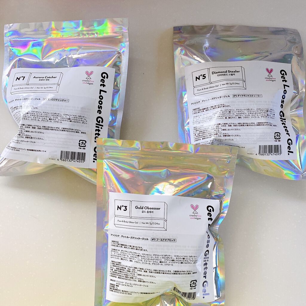 ゲットルーズグリッタージェル/unleashia/グリッターを使ったクチコミ（2枚目）
