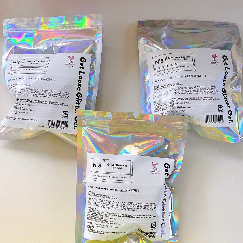 ゲットルーズグリッタージェル/unleashia/グリッターを使ったクチコミ(2枚目)